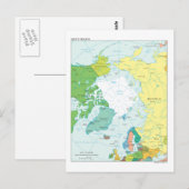 Postale Carte de la région arctique (Devant / Derrière)