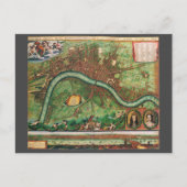 Postale Carte de la rue antique de Londres par Johannes de (Devant)