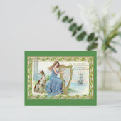 Postale Carte de la Saint-Patrick Erin Mavourneen (Debout devant)