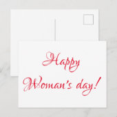 Postale carte de la Saint-Valentin (Devant / Derrière)