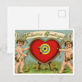 Postale Carte de la Saint-Valentin (Devant / Derrière)