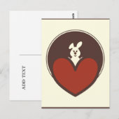 Postale Carte de la Saint-Valentin (Devant / Derrière)