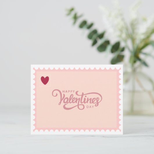 Postale Carte de la Saint-Valentin (Debout devant)