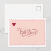 Postale Carte de la Saint-Valentin (Devant / Derrière)