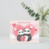 Postale Carte de la Saint-Valentin (Debout devant)