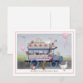 Postale Carte de la Saint-Valentin (Devant / Derrière)