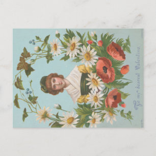 Postale Carte de la Saint-Valentin allemande rétro kitsch,