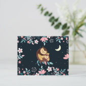 Postale Carte de la Saint-Valentin avec des hiboux mignons (Debout devant)