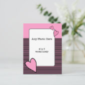 Postale Carte de la Saint-Valentin avec ma photo (Debout devant)