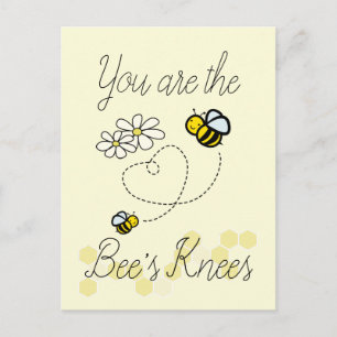 Postale Carte de la Saint-Valentin Bee's Knees Mignons Bou