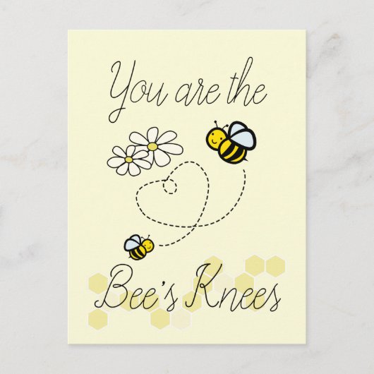 Postale Carte de la Saint-Valentin Bee's Knees Mignons Bou (Devant)