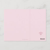Postale Carte de la Saint-Valentin Caniche – Amour de chio (Dos)