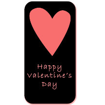 Carte de la Saint-Valentin | Cœur Rose