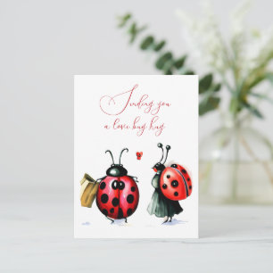 Postale Carte de la Saint Valentin de Ladybug