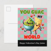 Postale Carte de la Saint-Valentin Groovy Nacho Cheese Gua (Devant / Derrière)
