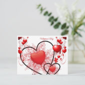 Postale Carte de la Saint-Valentin Joyeuse (Debout devant)