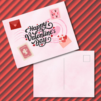 Postale Carte de la Saint-Valentin pour correspondant