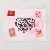Postale Carte de la Saint-Valentin pour correspondant (Devant)
