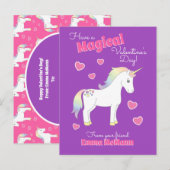 Postale Carte de la Saint-Valentin pour la classe de jolis (Devant / Derrière)