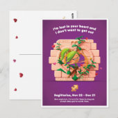 Postale Carte de la Saint-Valentin pour Sagittaire (Devant / Derrière)