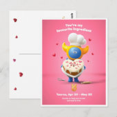 Postale Carte de la Saint-Valentin pour Taureau (Devant / Derrière)