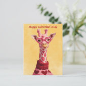 Postale Carte de la Saint-Valentin pullover coeurs de gira (Debout devant)
