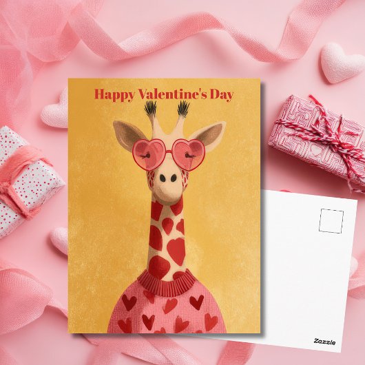 Postale Carte de la Saint-Valentin pullover coeurs de gira