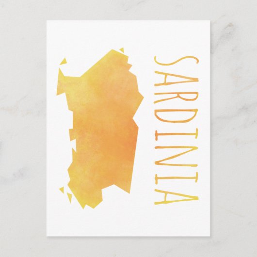 Postale Carte de la Sardaigne (Devant)