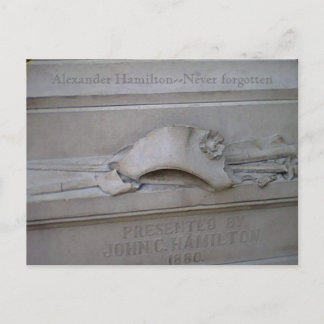 Postale Carte de la statue de Hamilton