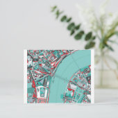 Postale Carte de la structure de Londres City (Debout devant)