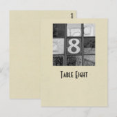 Postale Carte de la table n° 8 (Devant / Derrière)