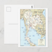 Postale Carte de la Thaïlande (Devant / Derrière)