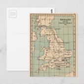 Postale Carte de la vieille Angleterre (Devant / Derrière)