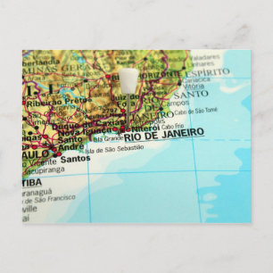 Postale Carte de la ville brésilienne de Rio de Janeiro