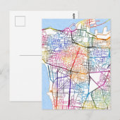 Postale Carte de la ville de Beyrouth Liban (Devant / Derrière)