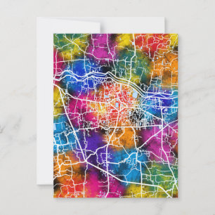 Postale Carte de la ville de Cumilla