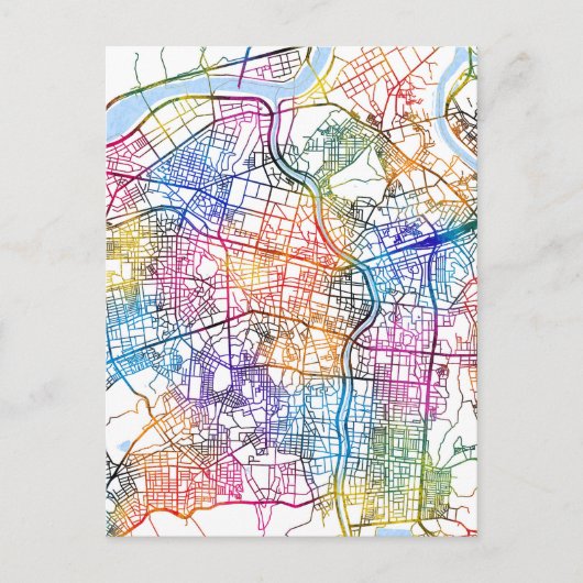 Postale Carte de la ville de Daegu Corée du Sud (Devant)