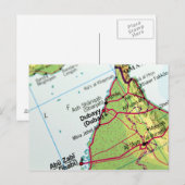 Postale Carte de la ville de Dubaï (Devant / Derrière)