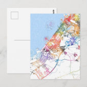 Postale Carte de la ville de Dubaï (Devant / Derrière)