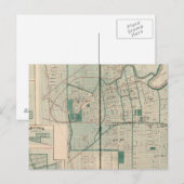 Postale Carte de la ville de Fort Wayne avec Cedarville (Devant / Derrière)