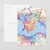 Postale Carte de la ville de Hong Kong (Devant / Derrière)