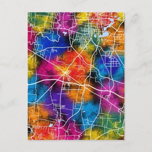 Postale Carte de la ville de Huaibei (Devant)