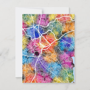 Postale Carte de la ville de Kampala Ouganda