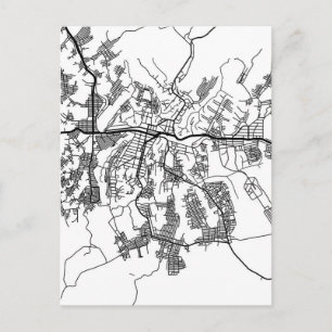 Postale Carte de la ville de Kananga République démocratiq