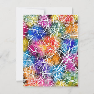 Postale Carte de la ville de Kuala Lumpur Malaisie