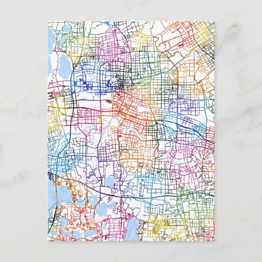 Postale Carte de la ville de Kunshan (Devant)