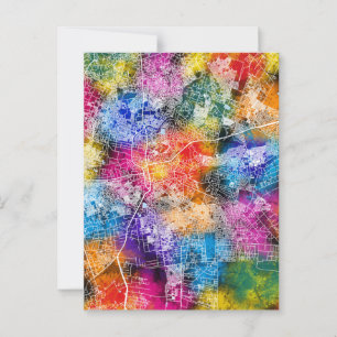 Postale Carte de la ville de Lusaka Zambie