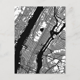 Postale Carte de la ville de Manhattan États-Unis