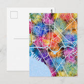 Postale Carte de la ville de Manille aux Philippines (Devant / Derrière)