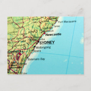 Postale Carte de la ville de Sydney en Australie